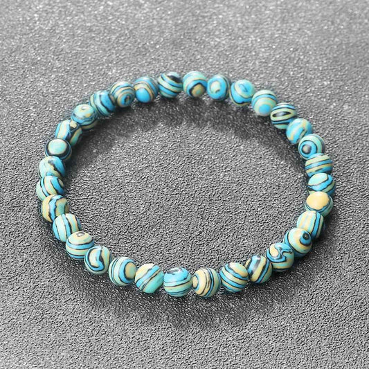 Melody - Blue Malachite Natural Stones Bracelet
